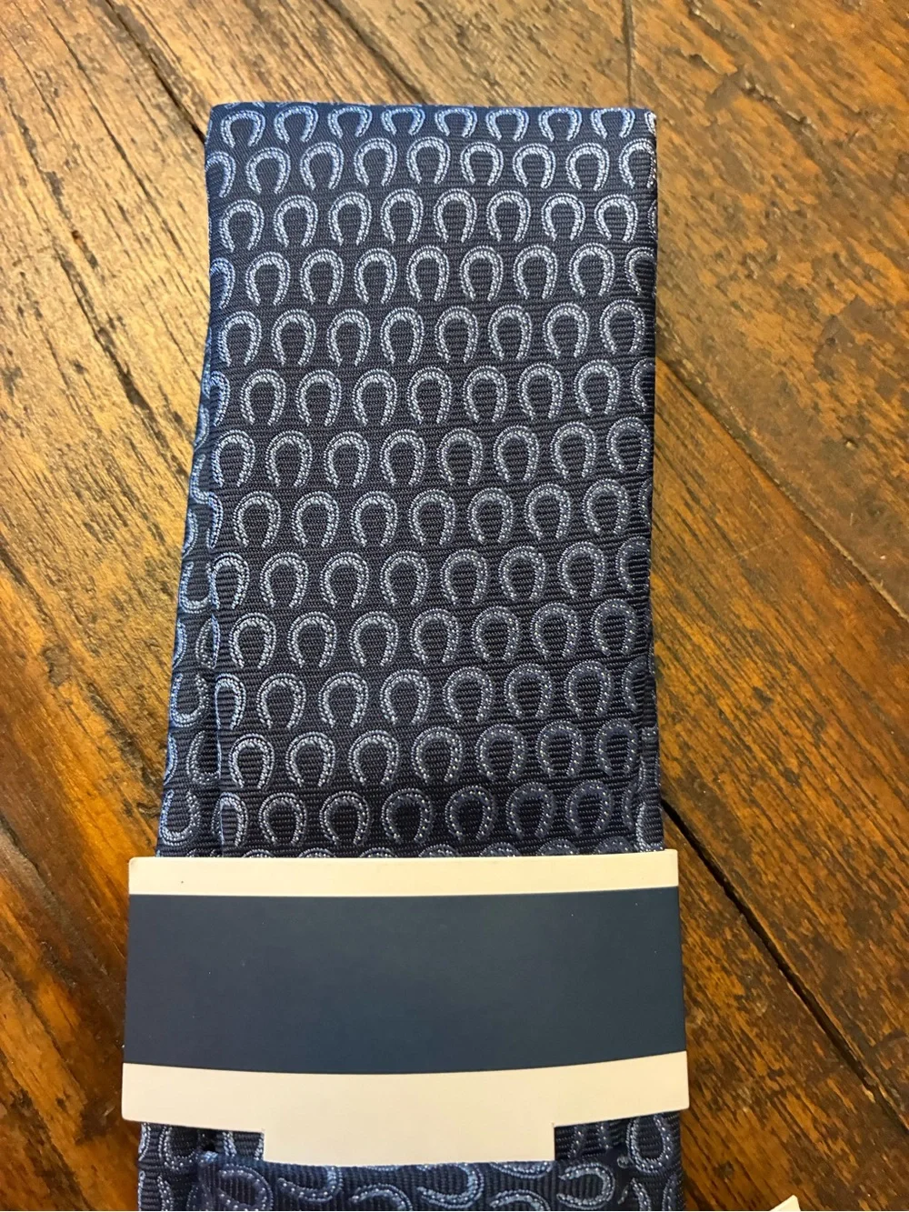Club Room Navy and Light Blue Geometric Men's Tie